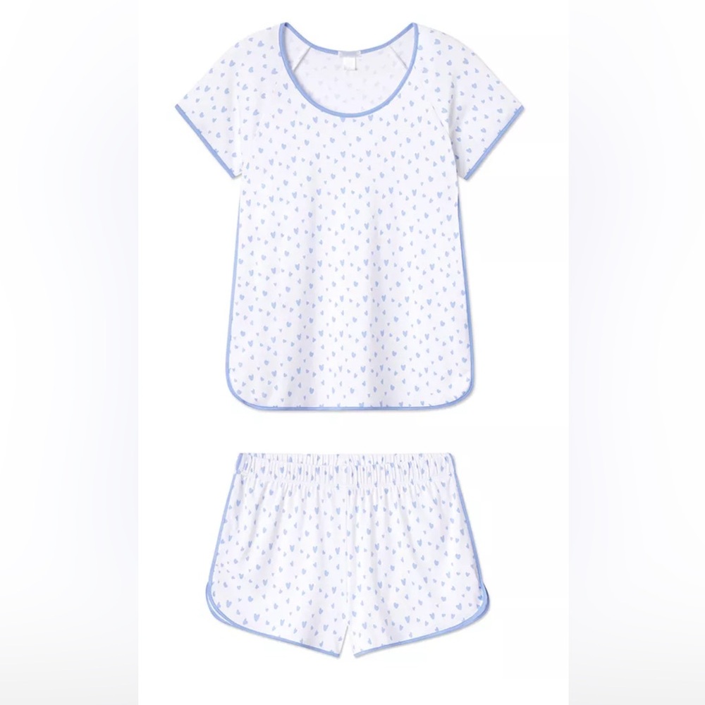 LAKE Pima Short Set- BLUE HEART